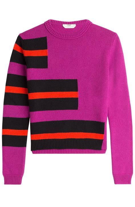 fendi ff sweater|fendi high low cashmere jumper.